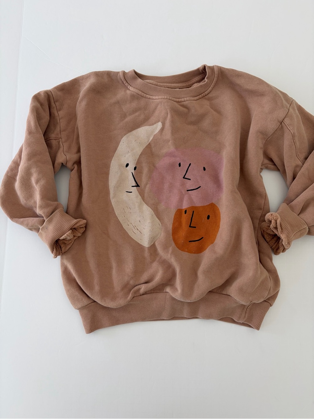 Bobo Choses Fruits Sweatshirt Kids 8-9Y Organic Cotton Pullover *PLAY Condition*
